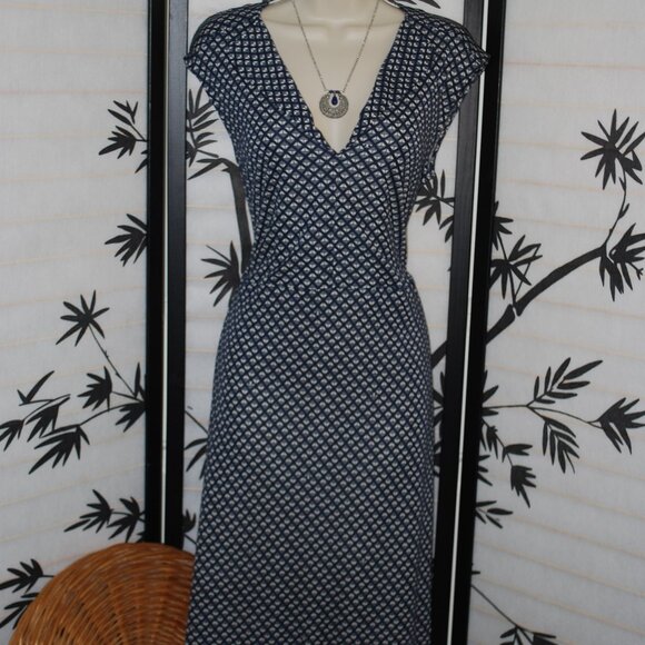 Tory Burch Dresses & Skirts - 🌊 Lovely Tory Burch Nautical Themed Blue Ship Midi Dress - Size Large 🌊